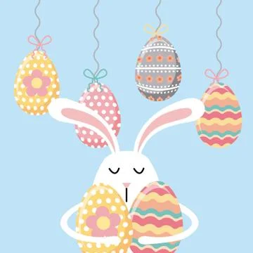 Happy easter day design 스톡 일러스트