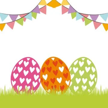 Happy easter day design 스톡 일러스트
