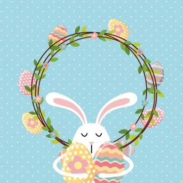 Happy easter day design Stock Illustration