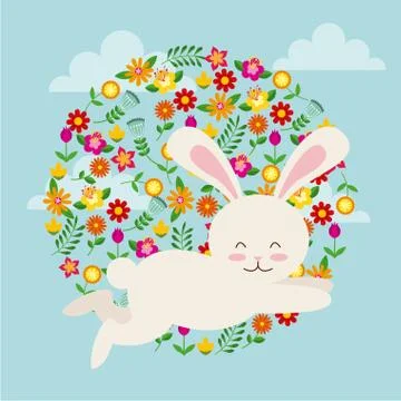 Happy easter day design Stockillustratie