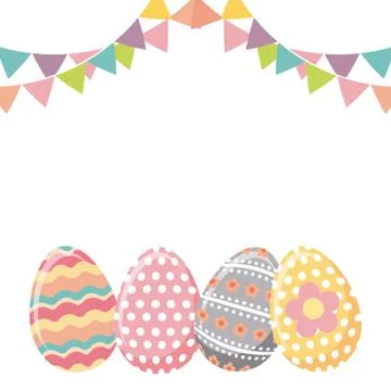 Happy easter day design Illustrazione stock