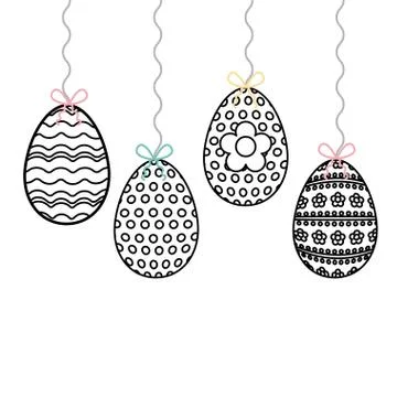 Happy easter day design Illustrazione stock
