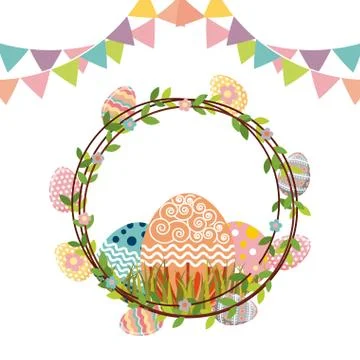 Happy easter day design 스톡 일러스트