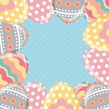 Happy easter day design Illustrazione stock