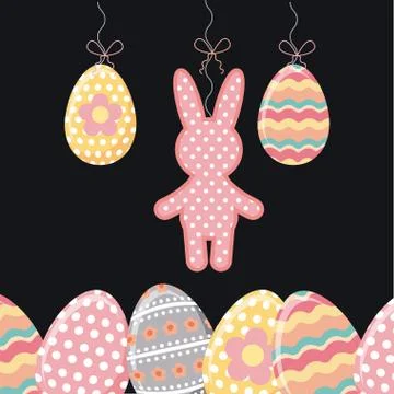 Happy easter day design 스톡 일러스트