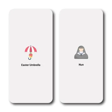 Happy Easter Day Flat and Colorful Illustrazione stock