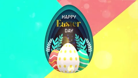 Happy easter day Video stock 306344966