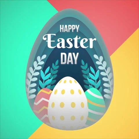 Happy easter day Video stock 343574370