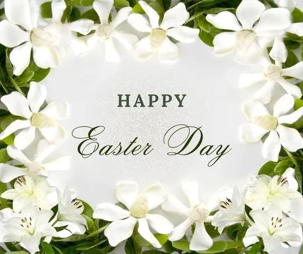 Happy Easter Day greetings cards and poster design Illustrazione stock
