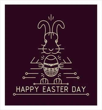 Happy Easter day Illustrazione stock