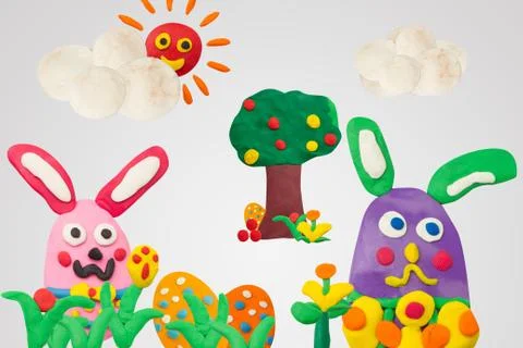 Happy Easter Day Stock Photos