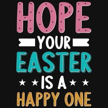 Happy easter day typography tshirt design  Stock Illustration