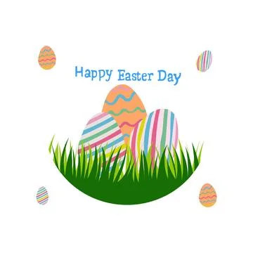 Happy easter day  vector illustration Stock Illustration