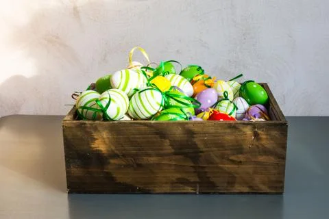 Happy Easter decorations Stock Photos