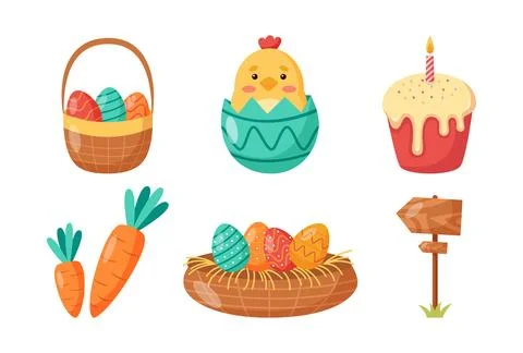 Happy Easter design element. Stock Illustration
