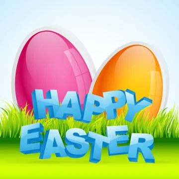 Happy easter design Stock Illustration