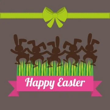 Happy Easter design イラスト素材