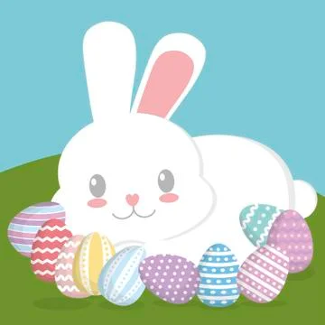 Happy easter design Stock Illustration