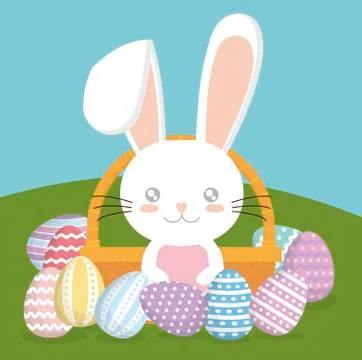 Happy easter design Stock Illustration