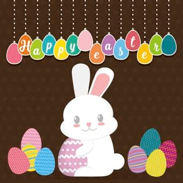 Happy easter design Stock Illustration
