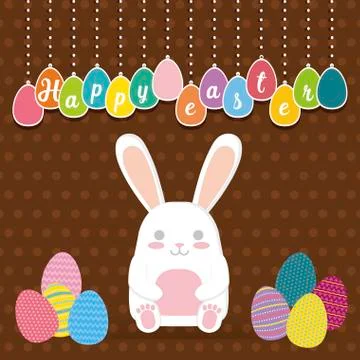 Happy easter design Stock Illustration