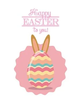 Happy easter design Stock Illustration
