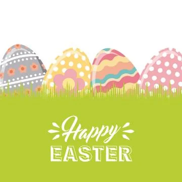 Happy easter design Illustrazione stock