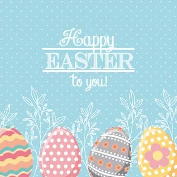 Happy easter design Illustrazione stock