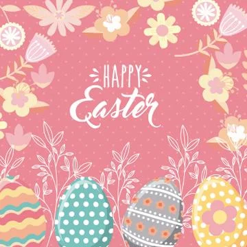 Happy easter design Illustrazione stock