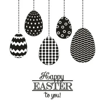 Happy easter design Stock Illustration