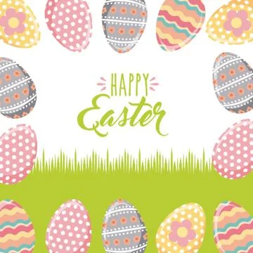 Happy easter design Stock Illustration