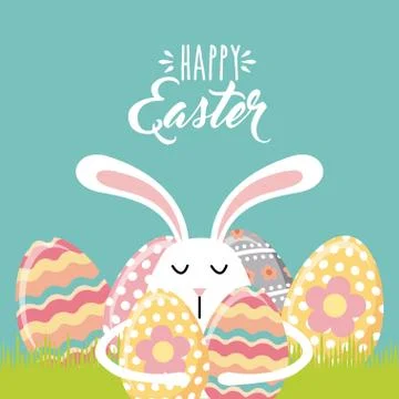 Happy easter design Stock Illustration
