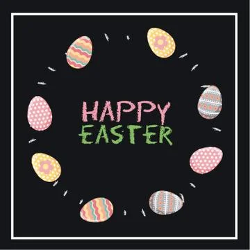 Happy easter design Stock Illustration