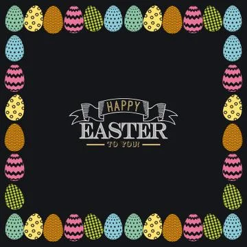 Happy easter design Stock Illustration