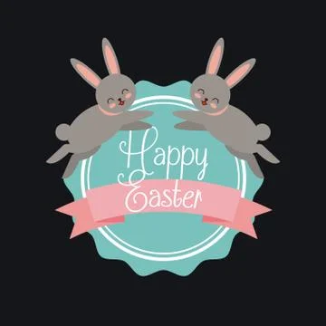 Happy easter design 스톡 일러스트