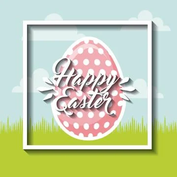 Happy easter design Stock Illustration