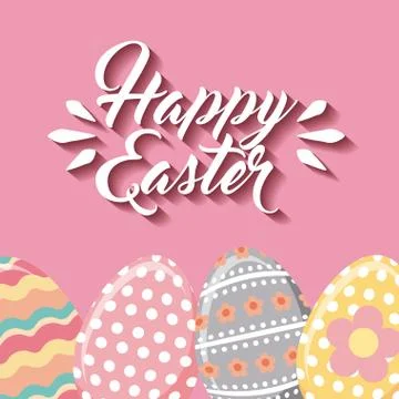Happy easter design Illustrazione stock