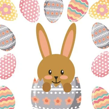 Happy easter design Illustrazione stock