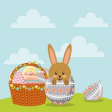 Happy easter design Stock Illustration