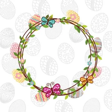 Happy easter design Illustrazione stock