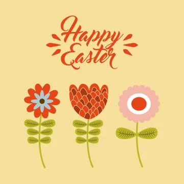 Happy easter design Illustrazione stock