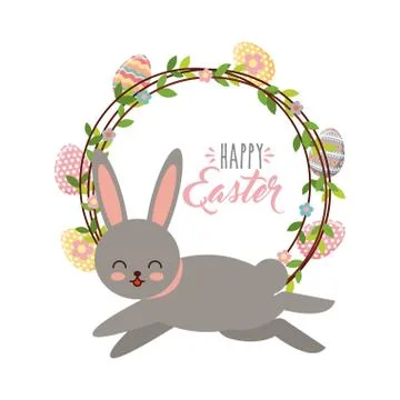 Happy easter design Illustrazione stock