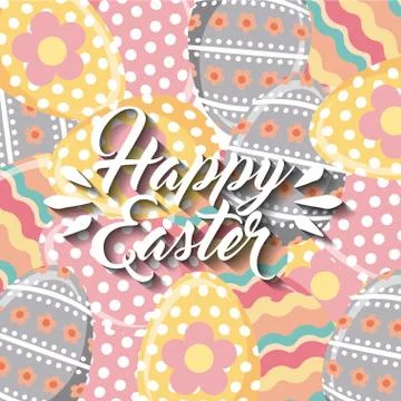 Happy easter design Illustrazione stock