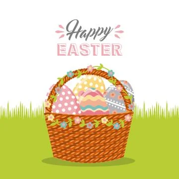 Happy easter design Stock Illustration
