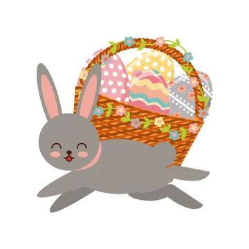 Happy easter design Illustrazione stock