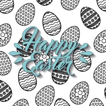 Happy easter design 스톡 일러스트