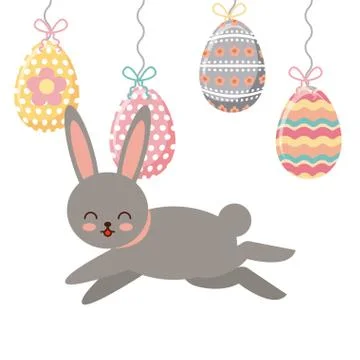 Happy easter design Illustrazione stock