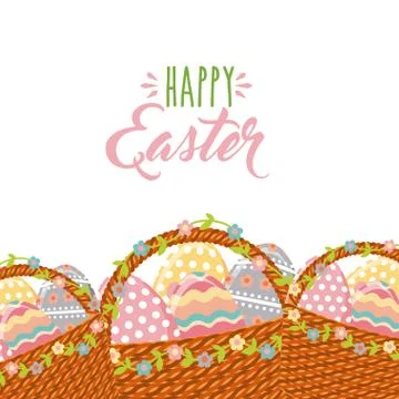 Happy easter design 스톡 일러스트