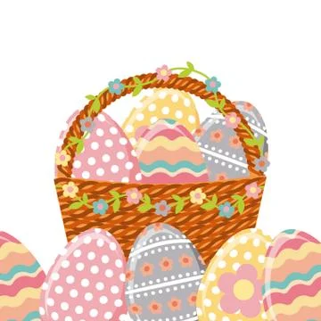 Happy easter design Illustrazione stock