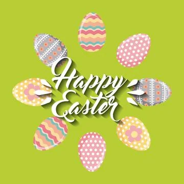 Happy easter design Stock Illustration